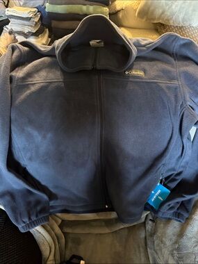 *NWT* Columbia Men's Full-Zip Navy Fleece Jacket - Sz. XL